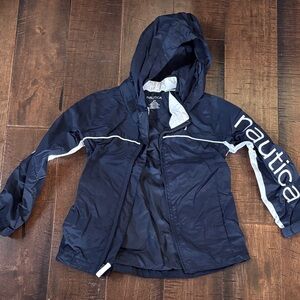 Nautica Navy Windbreaker with White Accents